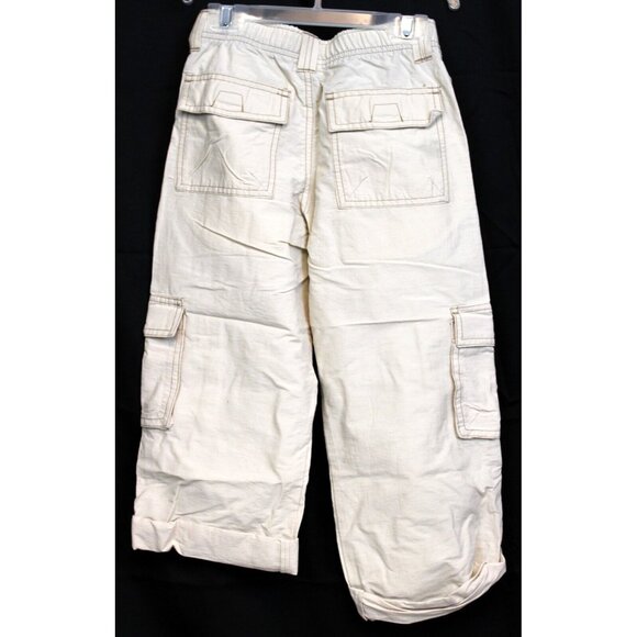 2008 Gymboree Global Surf Cargo Pants Light Khaki Casual sz 7 Boys Beach Roll up - Picture 5 of 9